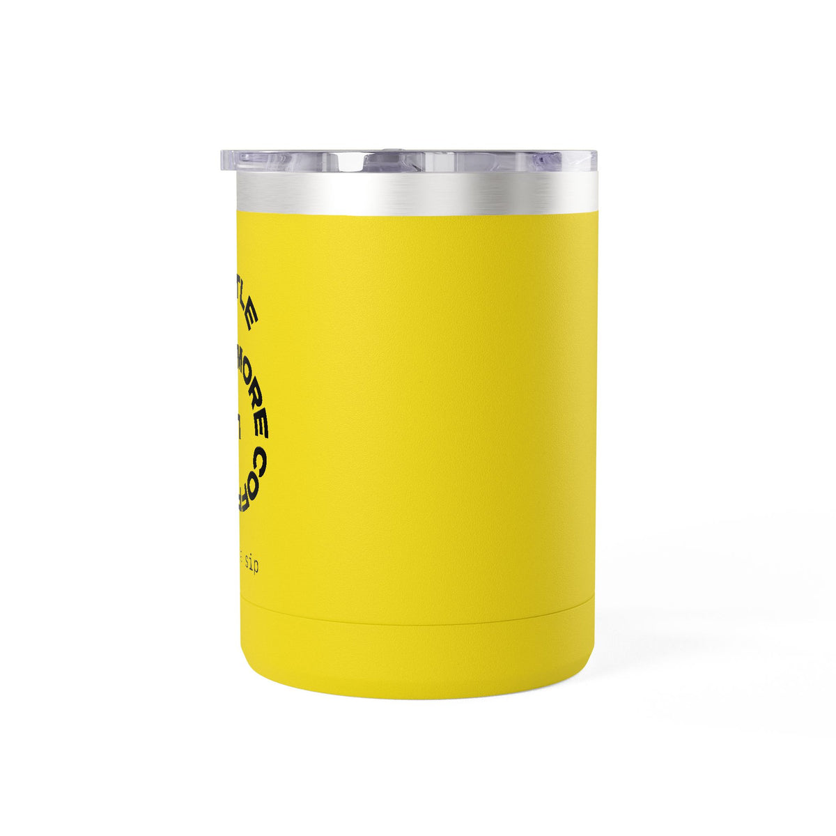 15oz Coffee Tumbler Mug — Minimal White Insulated Travel Cup