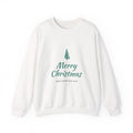 Christmas Crewneck Sweatshirt — "Merry Christmas" Minimal Tree Holiday Sweatshirt