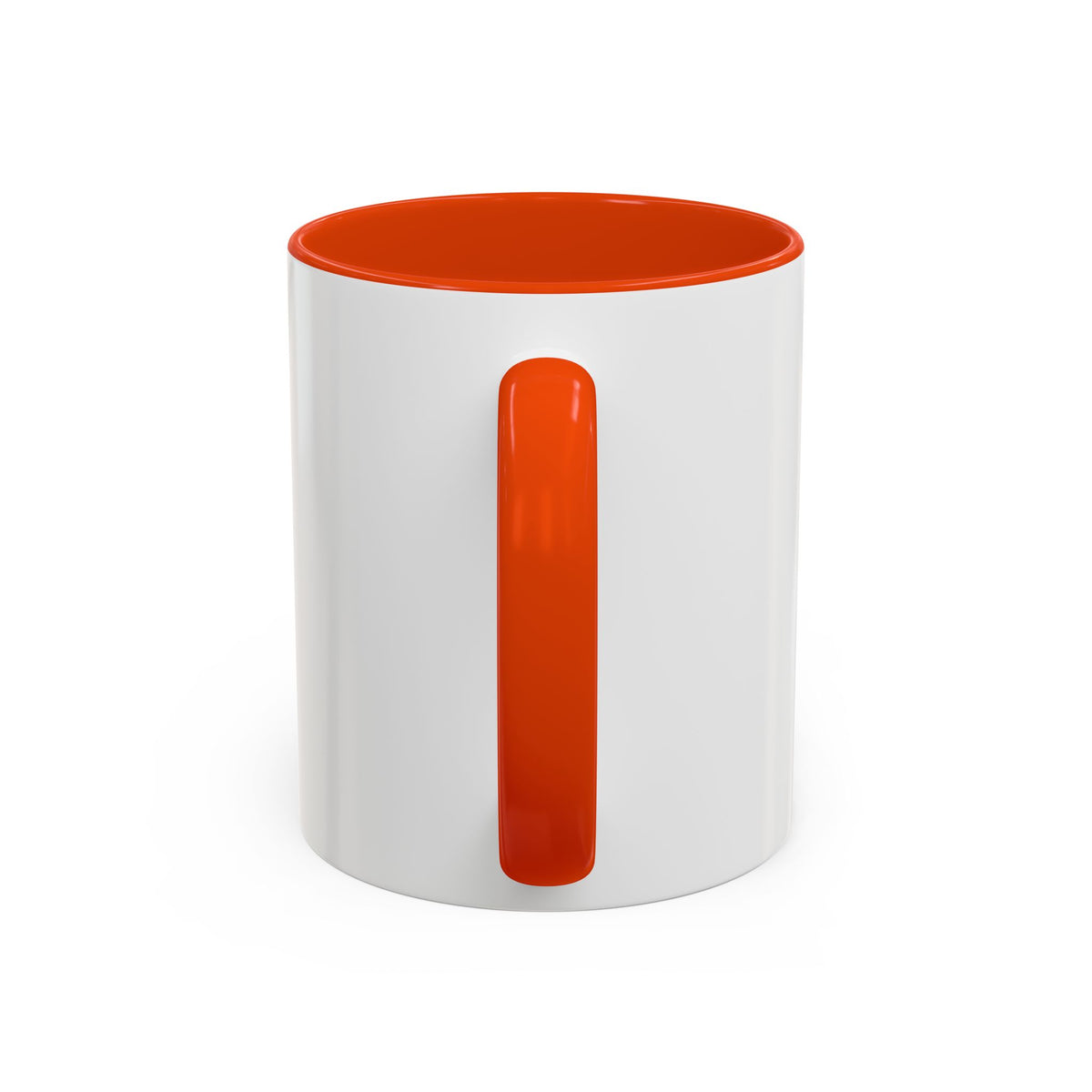 Orange Cat Coffee Mug (11oz/15oz) — Cute Cartoon Cat Holding Coffee, Funny Cat Lover Gift