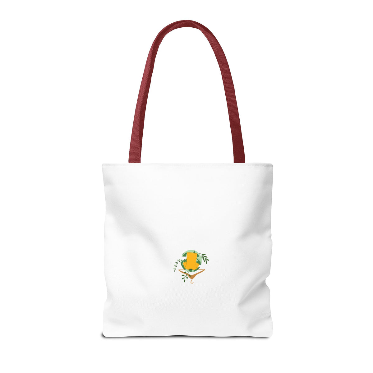 Customizable Text Tote Bag — Personalized All-Over Print Cotton Tote