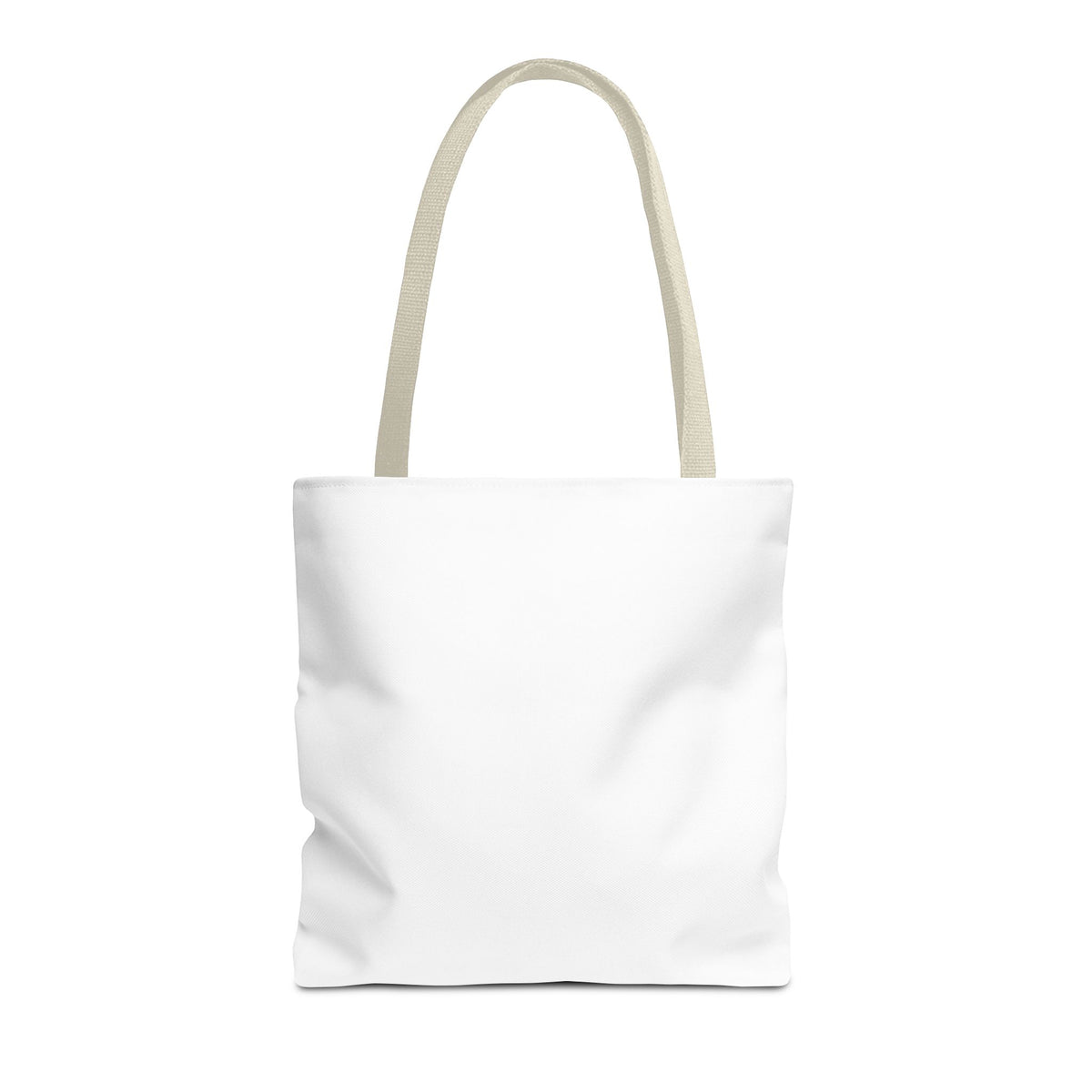 Customizable Text Tote Bag — Personalized All-Over Print Cotton Tote