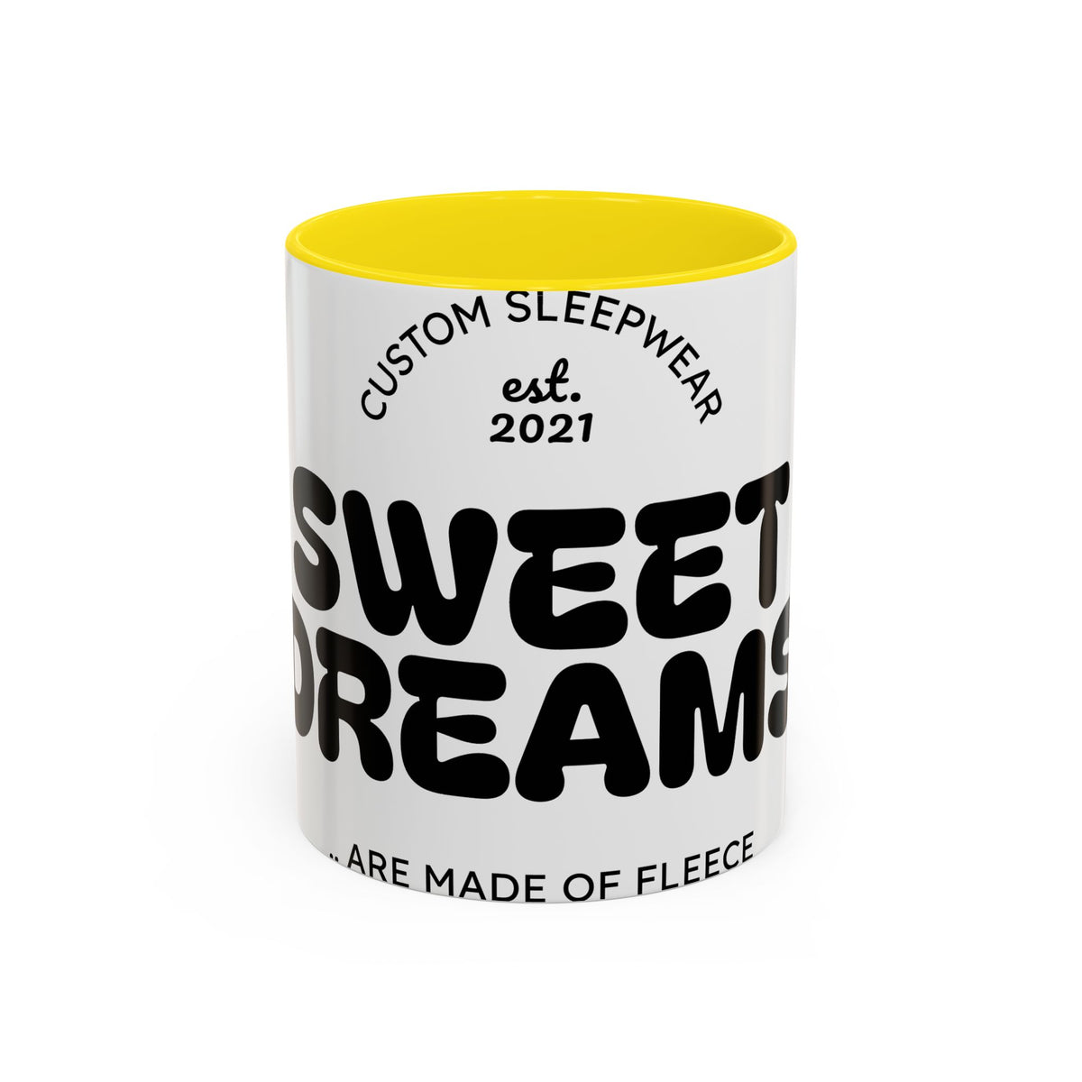 Accent Coffee Mug — "Sweet Dreams" Sleepwear Design (11/15oz)