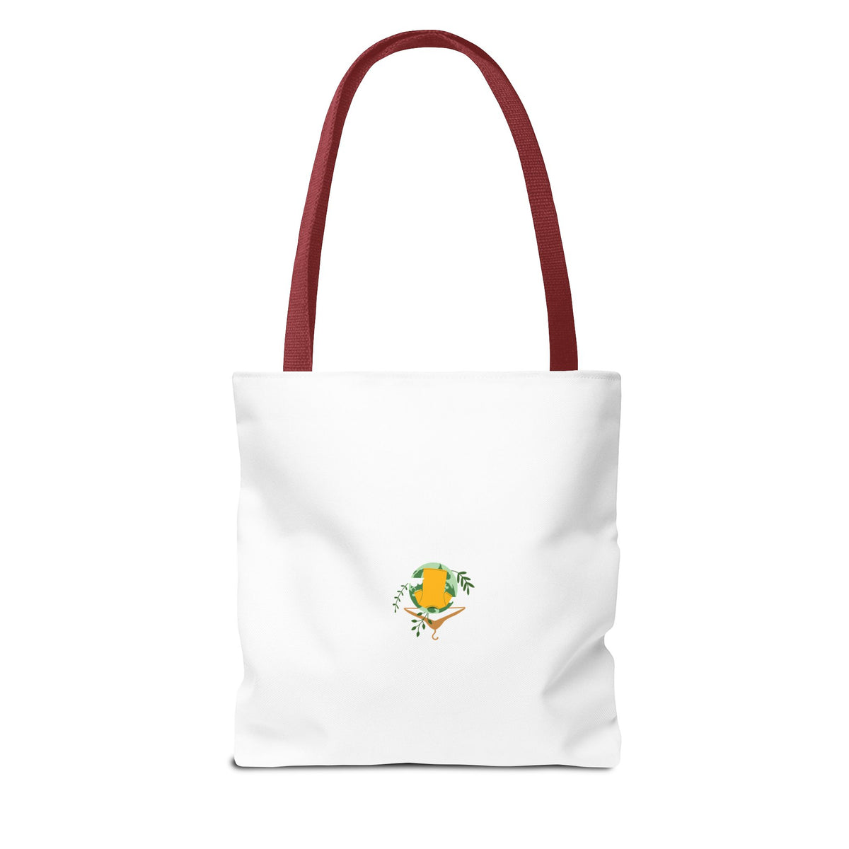 Customizable Text Tote Bag — Personalized All-Over Print Cotton Tote