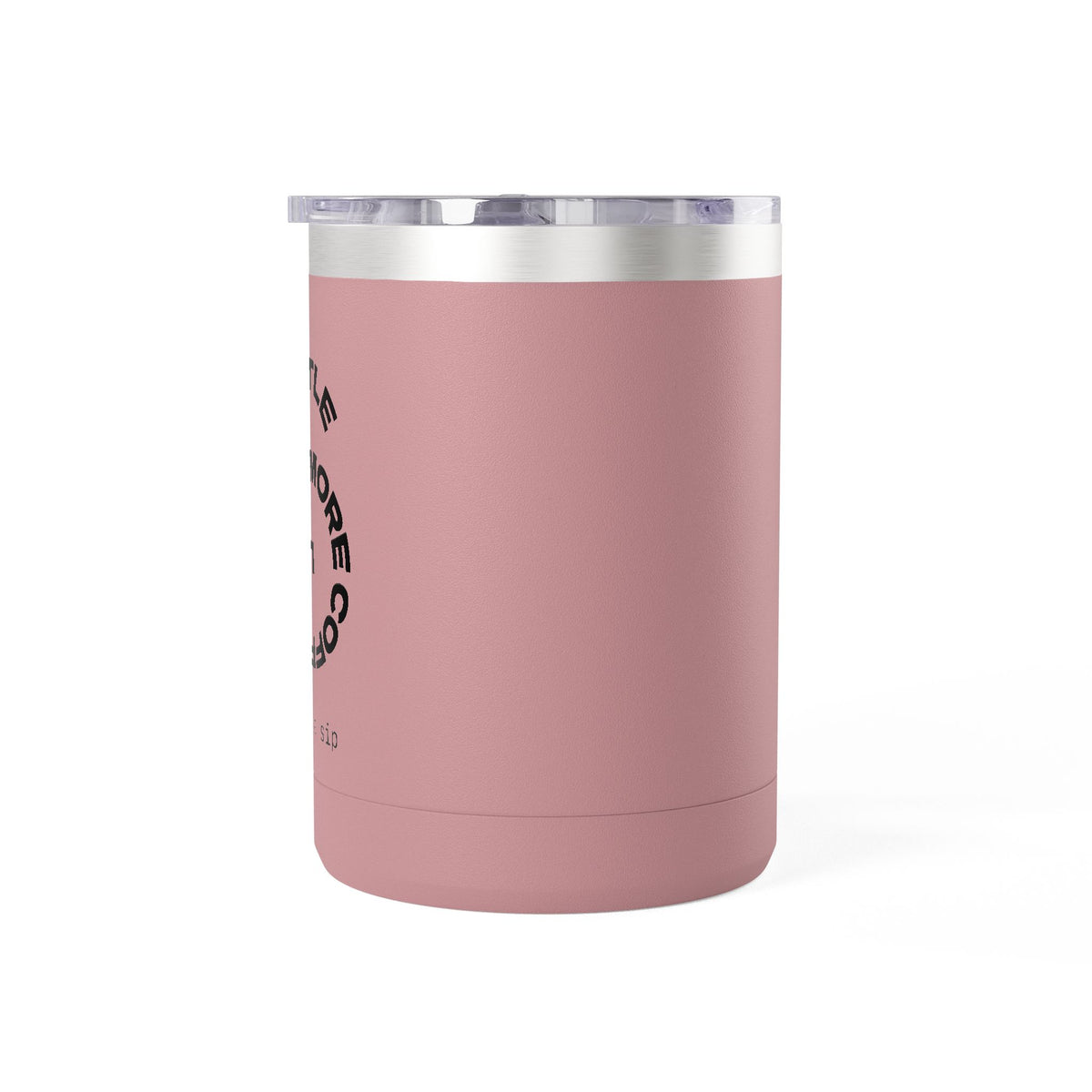 15oz Coffee Tumbler Mug — Minimal White Insulated Travel Cup
