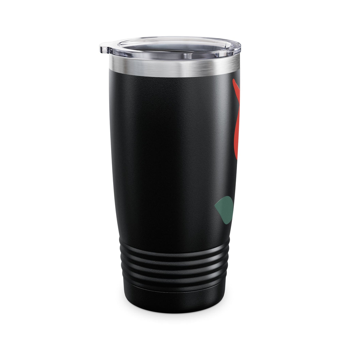 20oz Floral Tumbler — Minimal Red Tulip Travel Cup