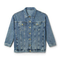 Denim Jacket — Patriotic LOVE Back Graphic Women's Jean Jacket