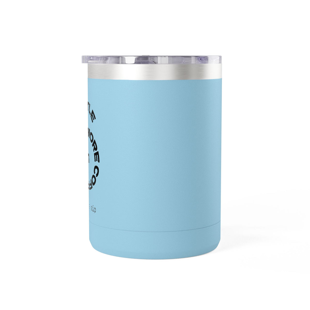 15oz Coffee Tumbler Mug — Minimal White Insulated Travel Cup