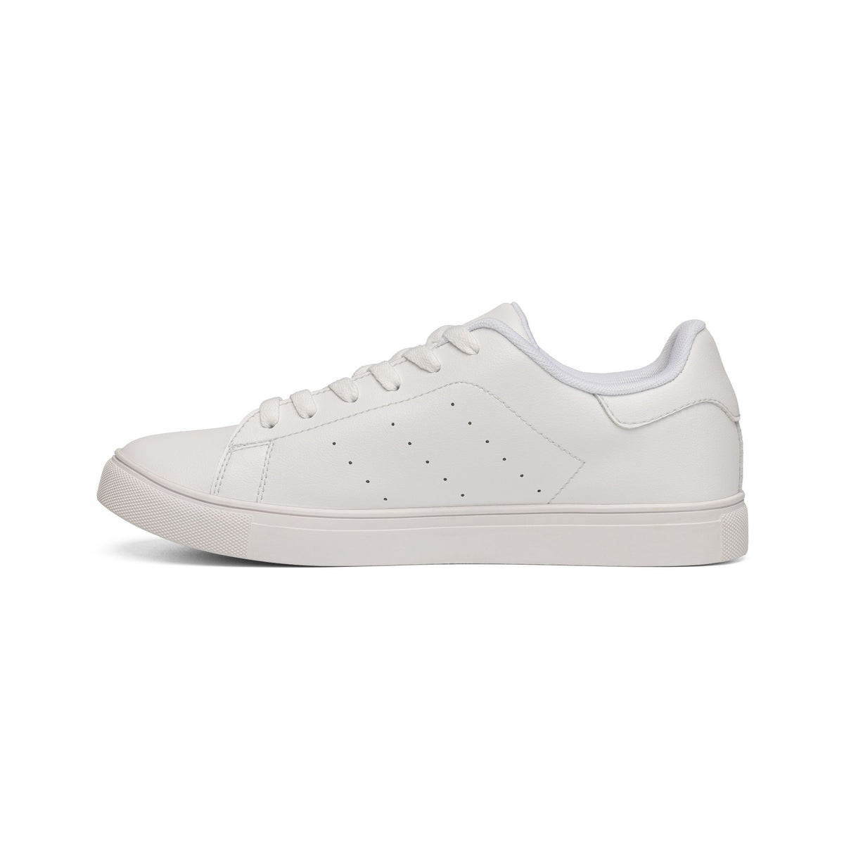 Leather Sneakers — Red Wine Glass Low-Top Casual Shoes