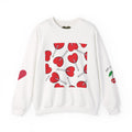Heart Lollipop Crewneck Sweatshirt — Cute Cherry Lollipop Pattern for Valentine’s Day