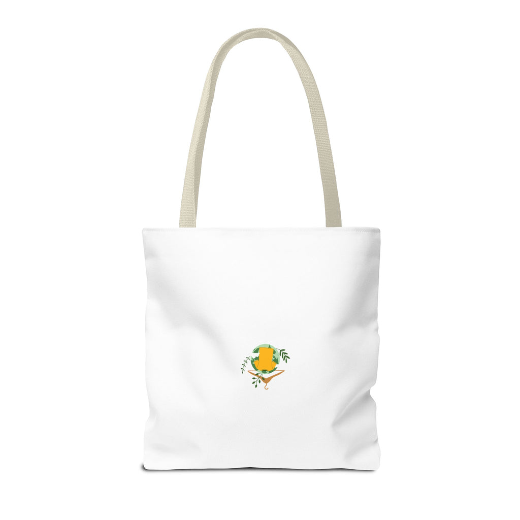 Customizable Text Tote Bag — Personalized All-Over Print Cotton Tote