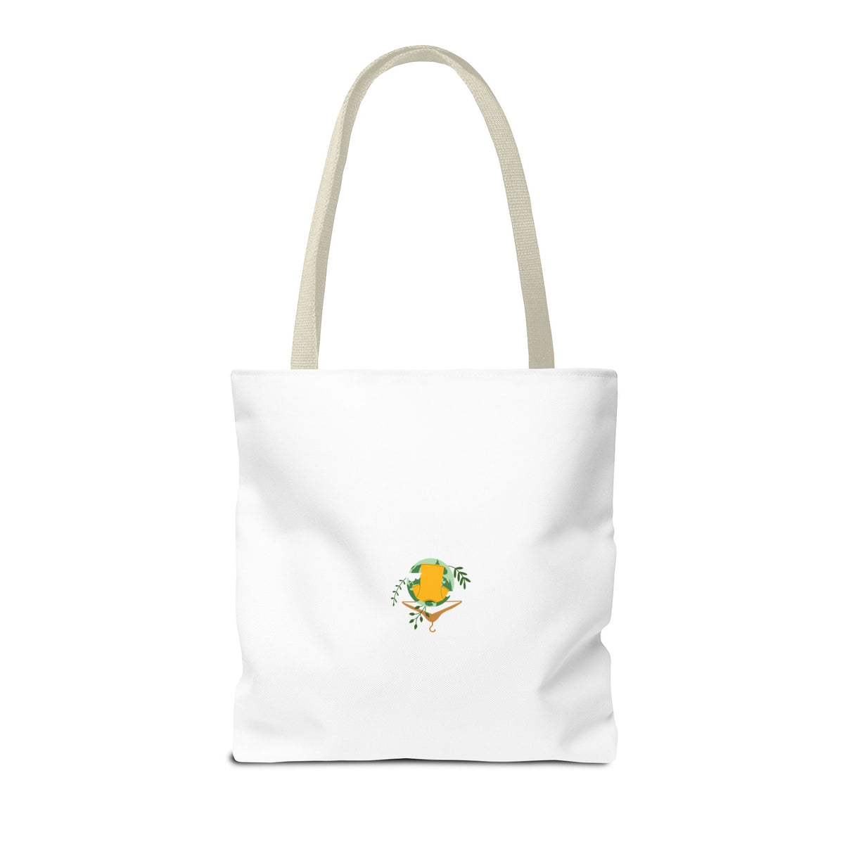 Customizable Text Tote Bag — Personalized All-Over Print Cotton Tote