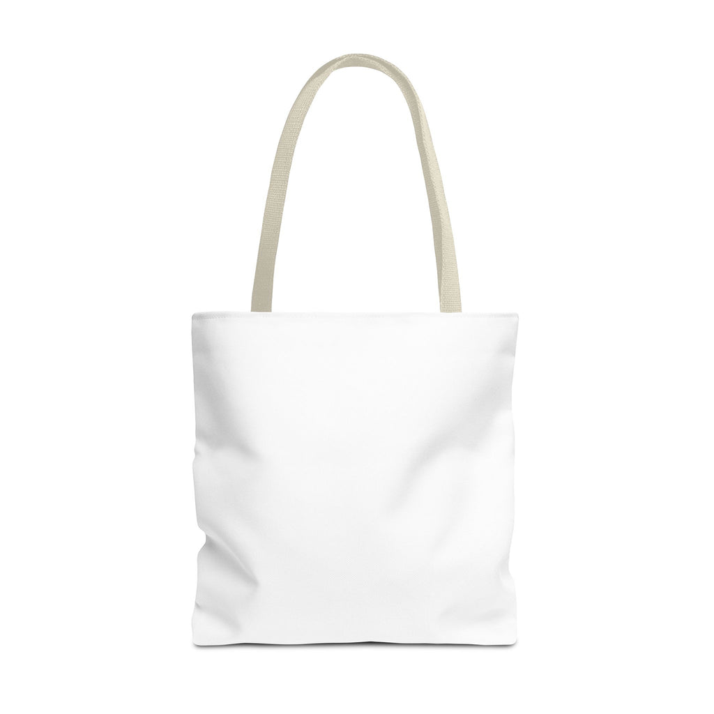 Customizable Text Tote Bag — Personalized All-Over Print Cotton Tote