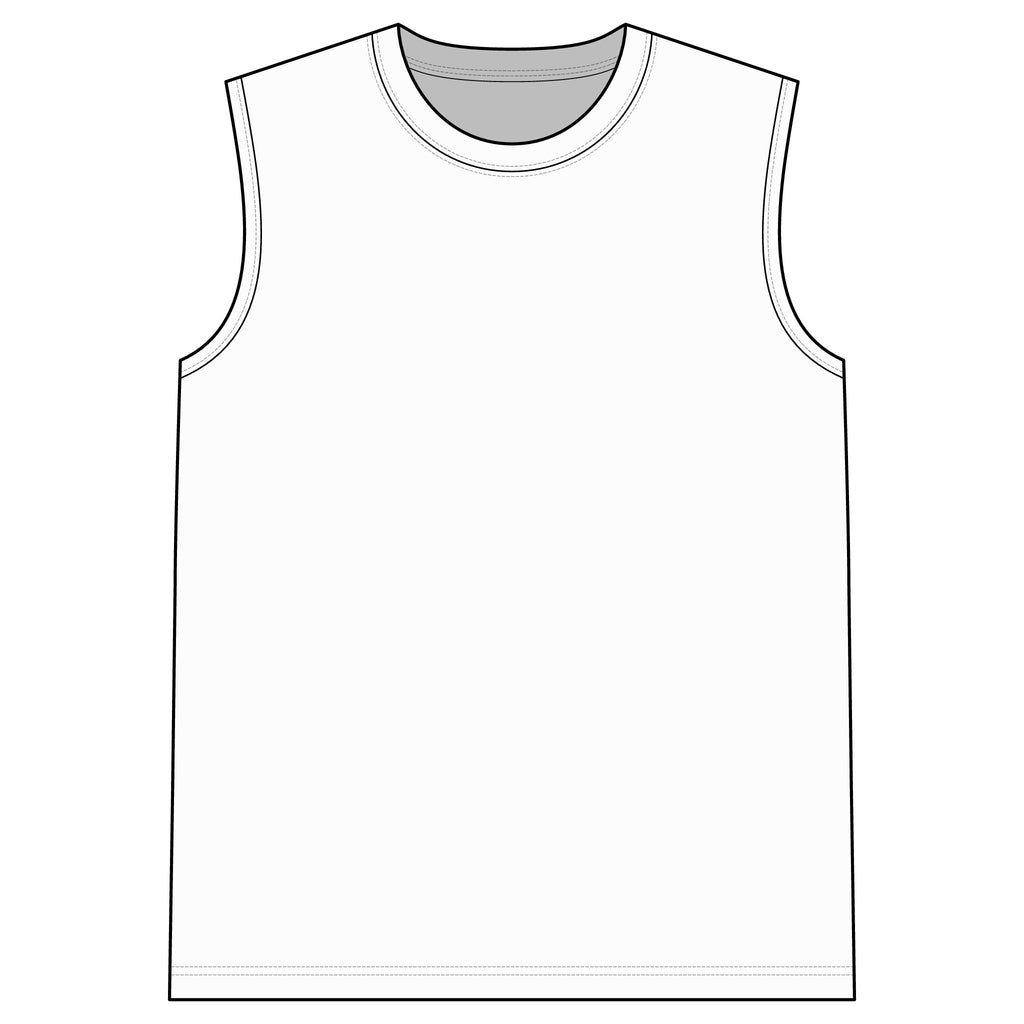 Sleeveless Tee — Minimalist Liberty Statue Outline Tank Top