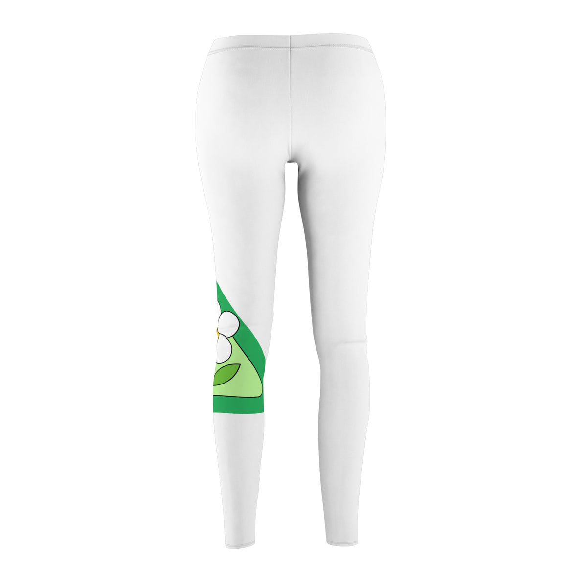 Floral Avocado Women's Leggings — Cute Green Fruit Print Casual Legging