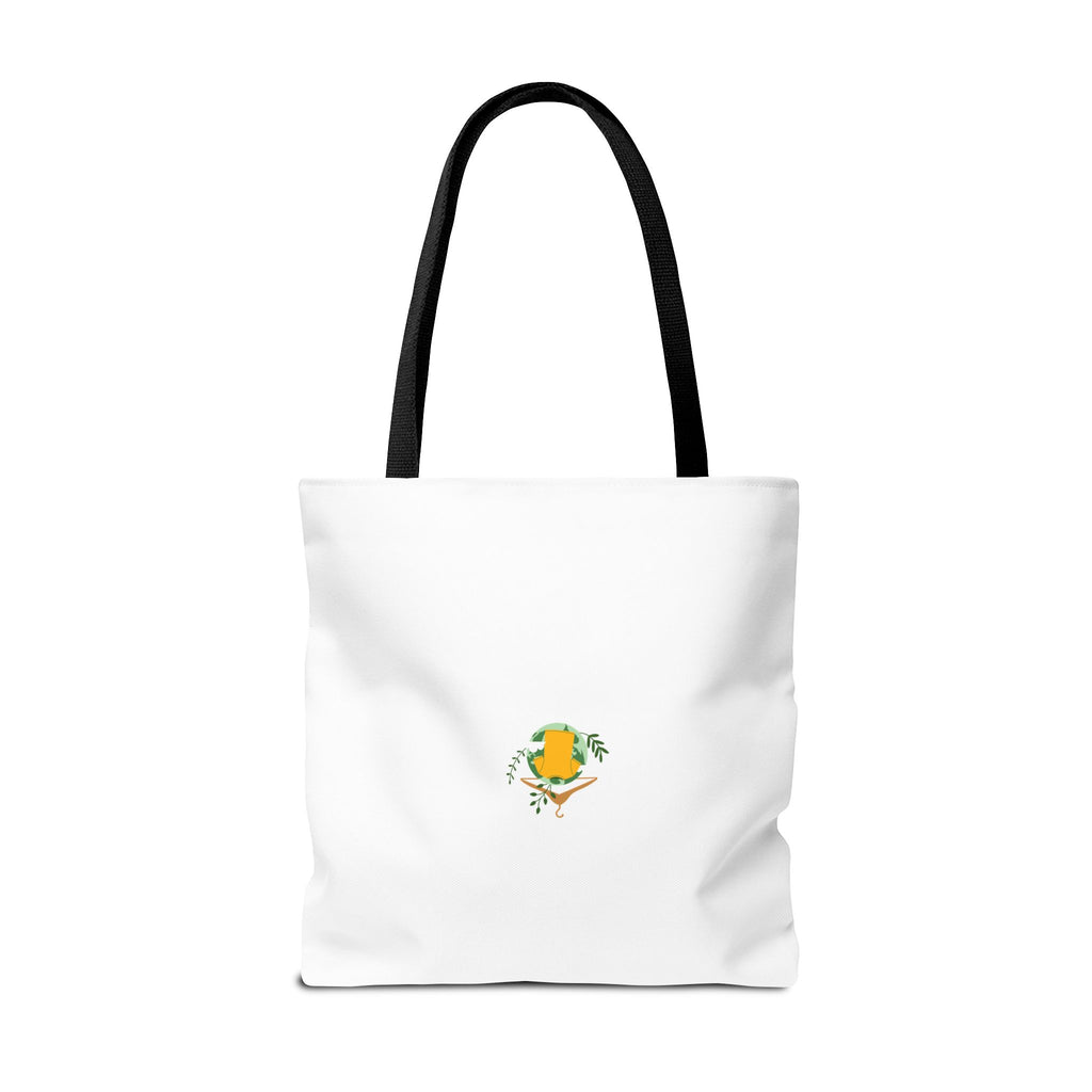 Customizable Text Tote Bag — Personalized All-Over Print Cotton Tote