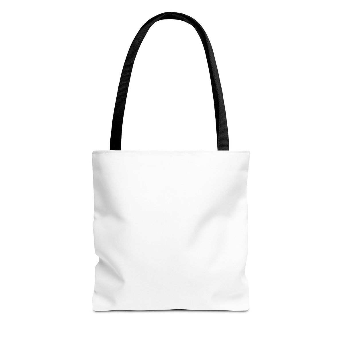 Customizable Text Tote Bag — Personalized All-Over Print Cotton Tote