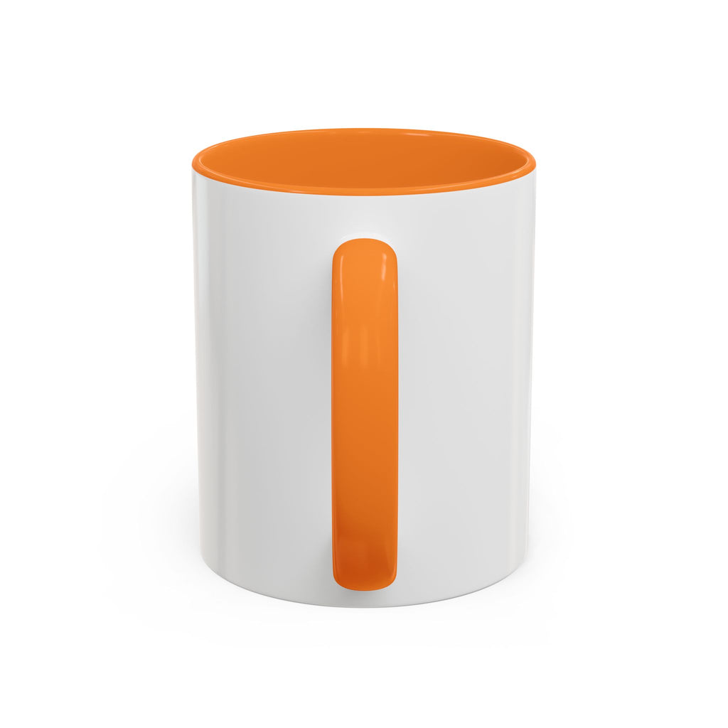 Orange Cat Coffee Mug (11oz/15oz) — Cute Cartoon Cat Holding Coffee, Funny Cat Lover Gift