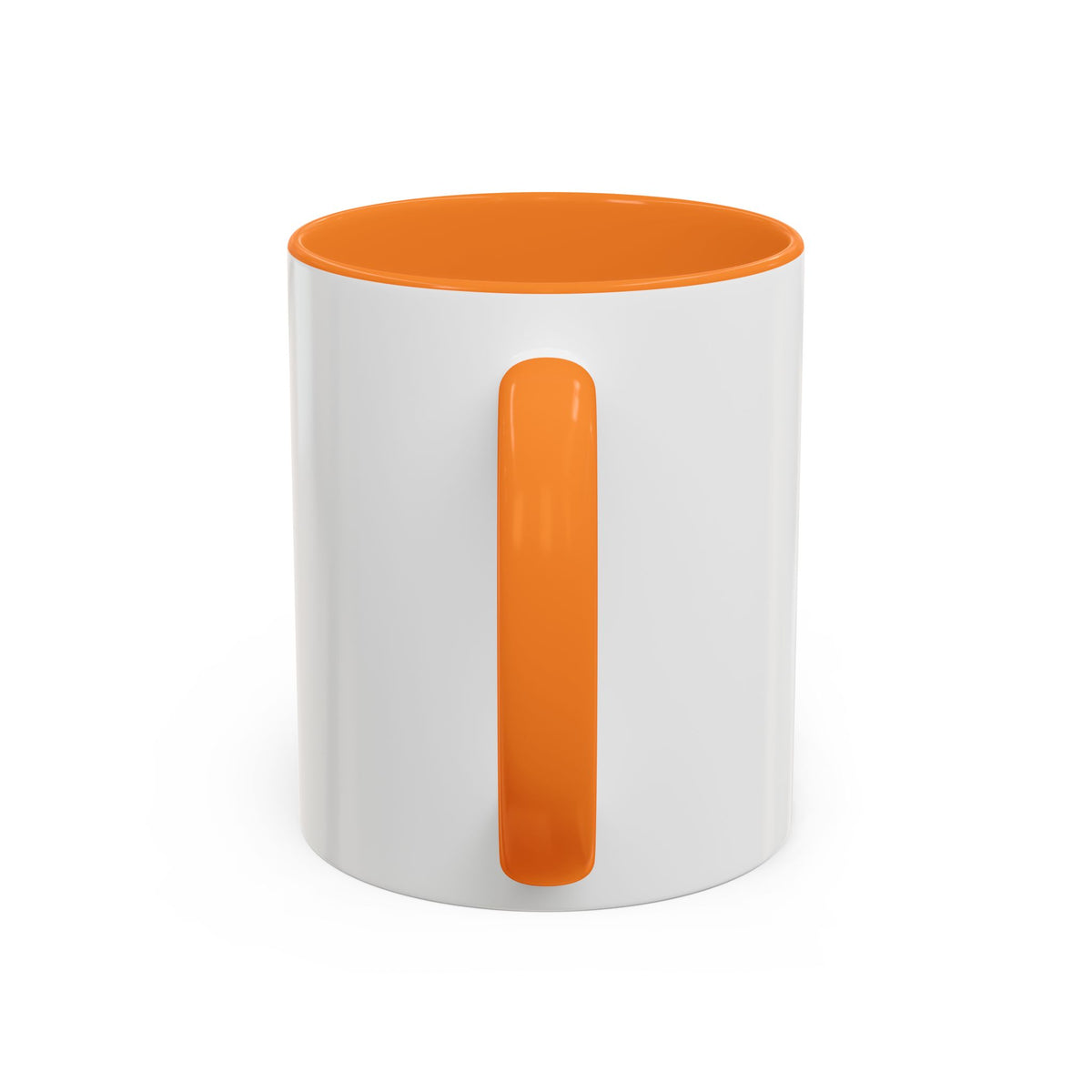 Orange Cat Coffee Mug (11oz/15oz) — Cute Cartoon Cat Holding Coffee, Funny Cat Lover Gift