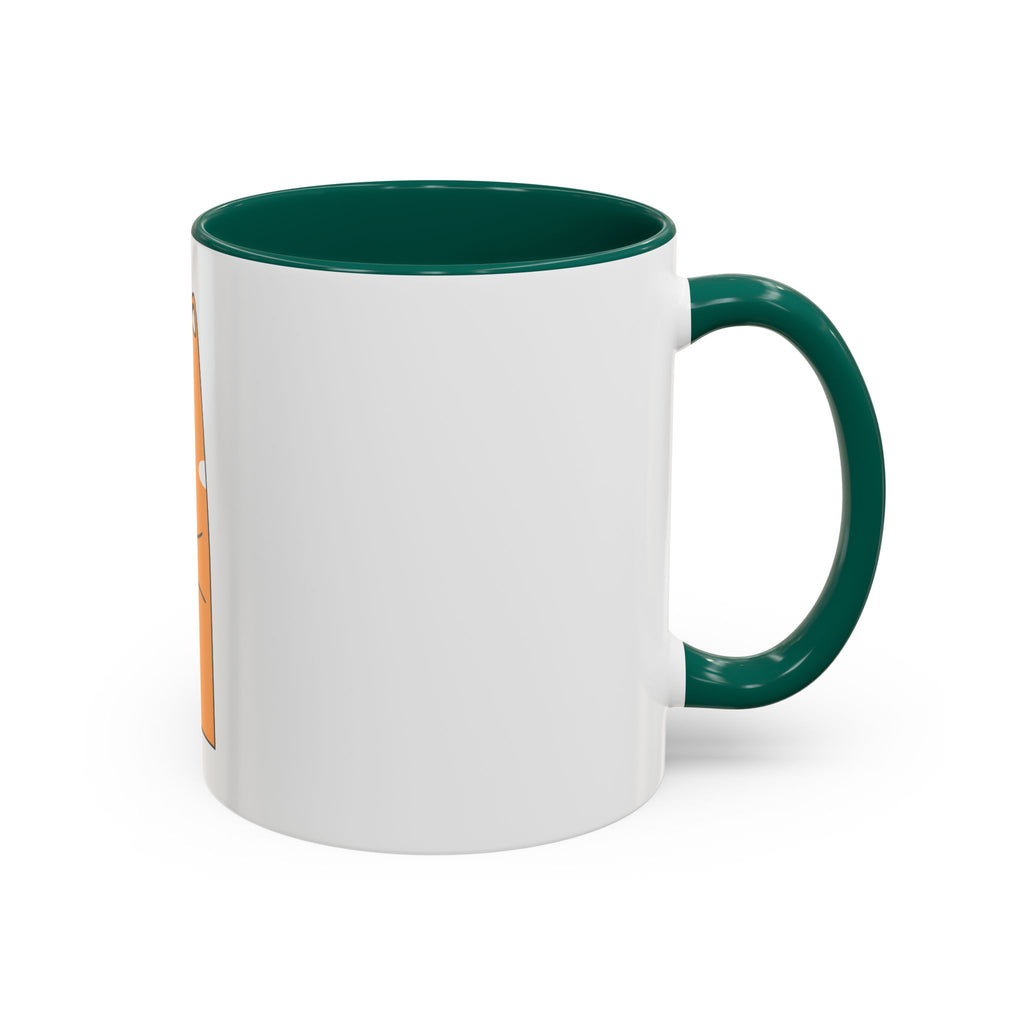 Orange Cat Coffee Mug (11oz/15oz) — Cute Cartoon Cat Holding Coffee, Funny Cat Lover Gift