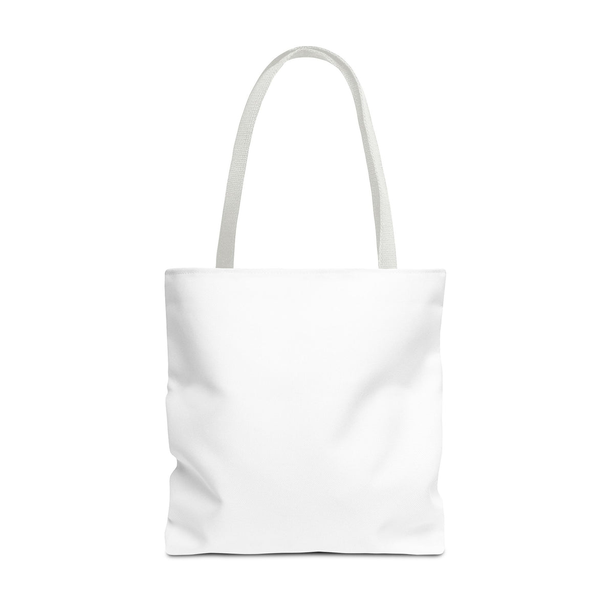 Customizable Text Tote Bag — Personalized All-Over Print Cotton Tote