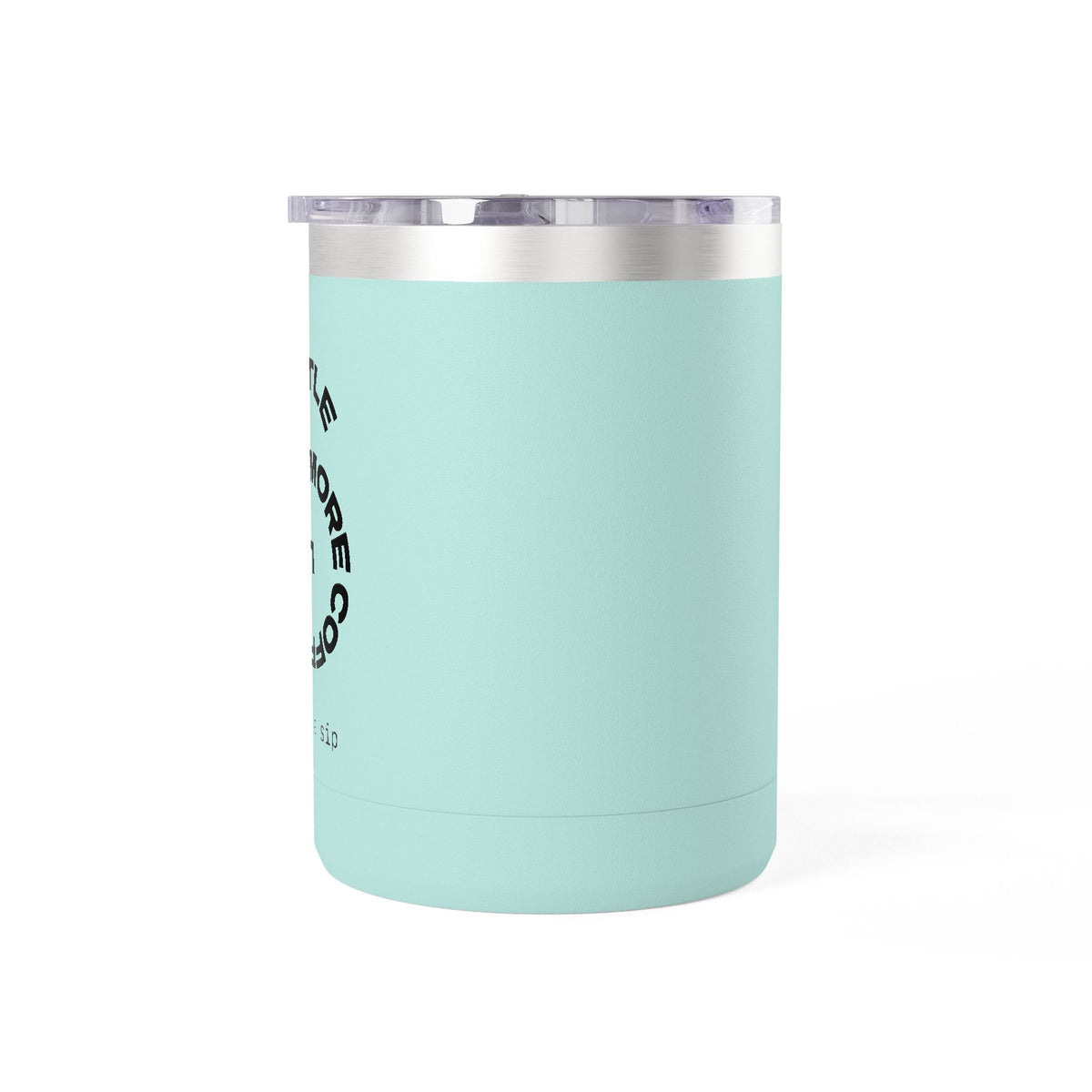 15oz Coffee Tumbler Mug — Minimal White Insulated Travel Cup