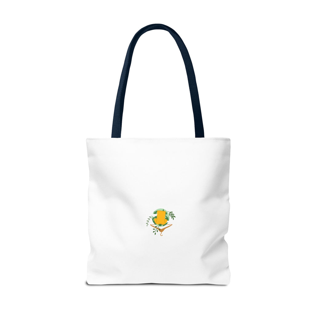 Customizable Text Tote Bag — Personalized All-Over Print Cotton Tote