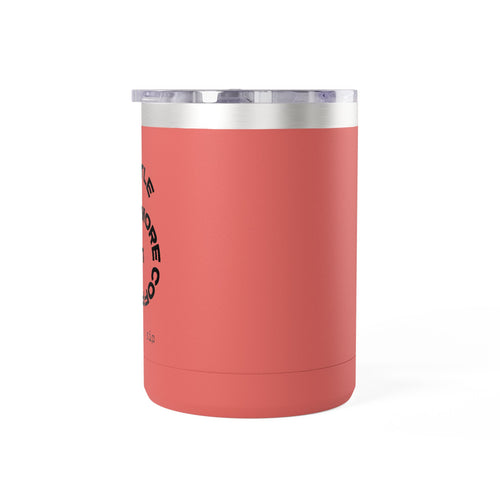 15oz Coffee Tumbler Mug — Minimal White Insulated Travel Cup