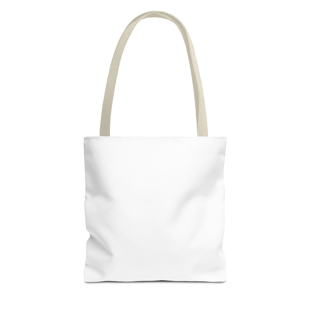 Customizable Text Tote Bag — Personalized All-Over Print Cotton Tote