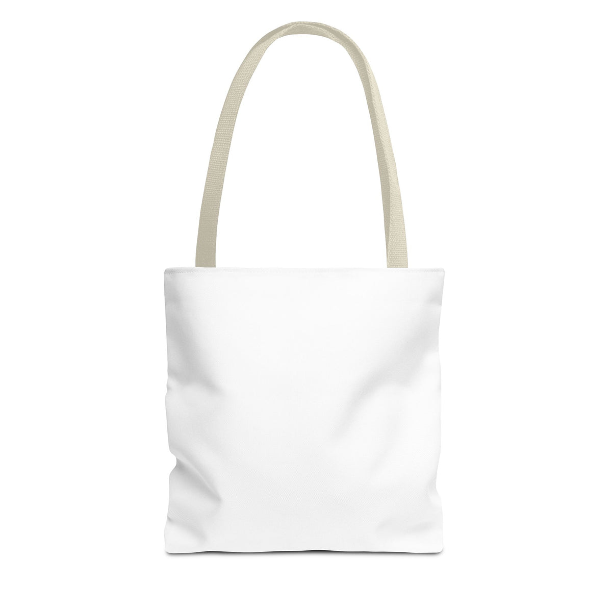 Customizable Text Tote Bag — Personalized All-Over Print Cotton Tote
