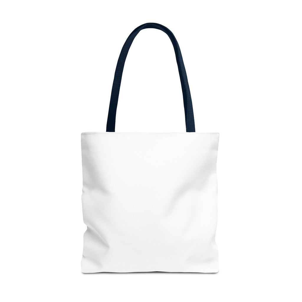 Customizable Text Tote Bag — Personalized All-Over Print Cotton Tote