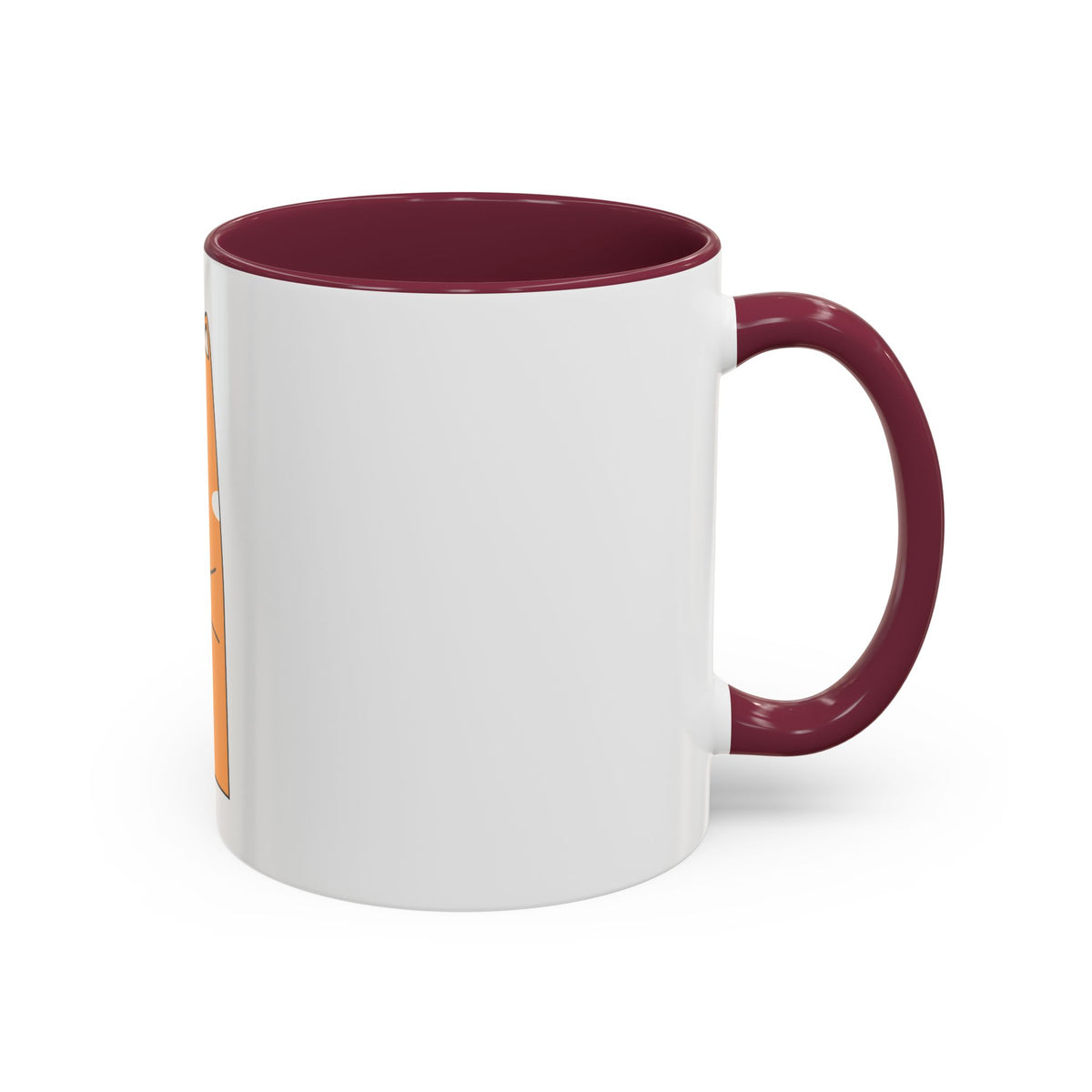 Orange Cat Coffee Mug (11oz/15oz) — Cute Cartoon Cat Holding Coffee, Funny Cat Lover Gift