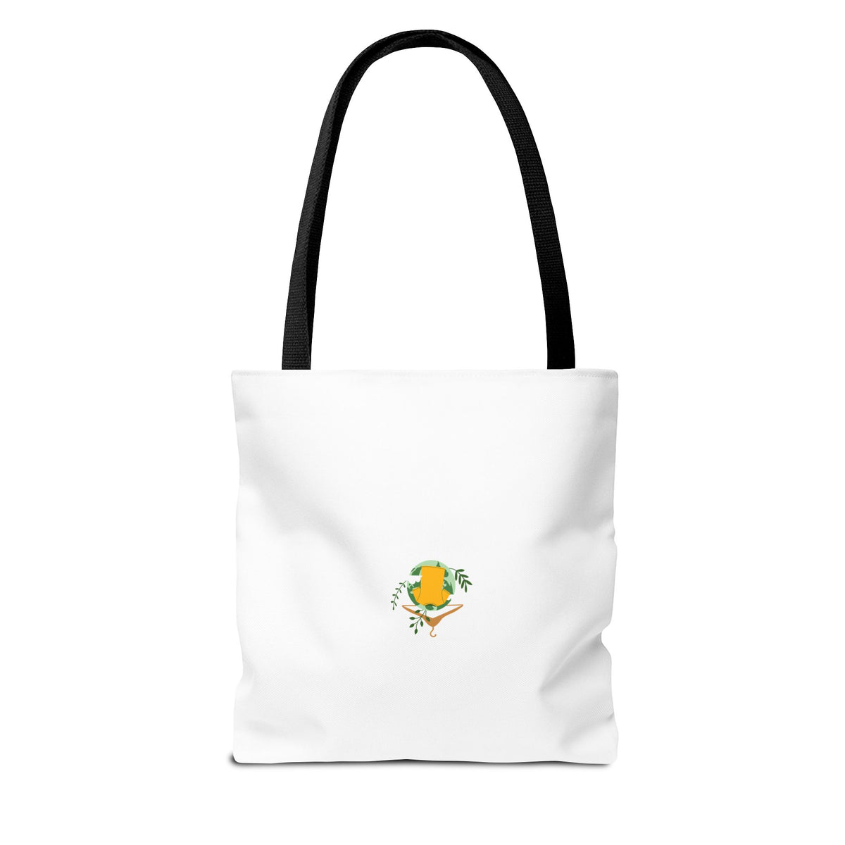 Customizable Text Tote Bag — Personalized All-Over Print Cotton Tote