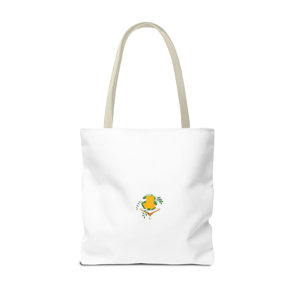 Customizable Text Tote Bag — Personalized All-Over Print Cotton Tote