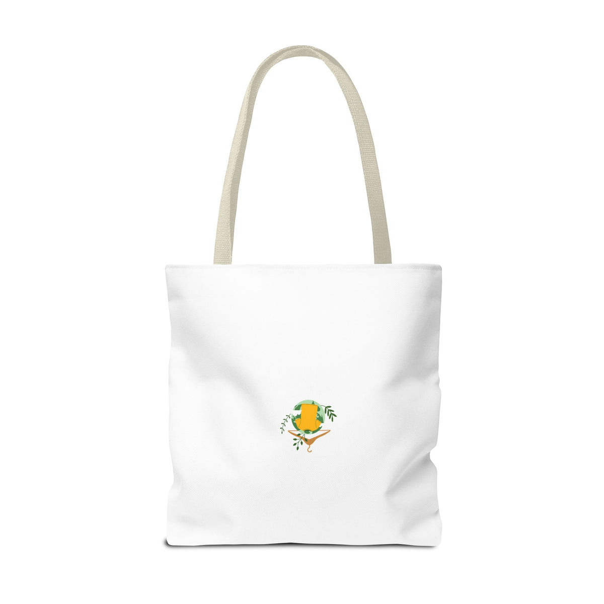 Customizable Text Tote Bag — Personalized All-Over Print Cotton Tote