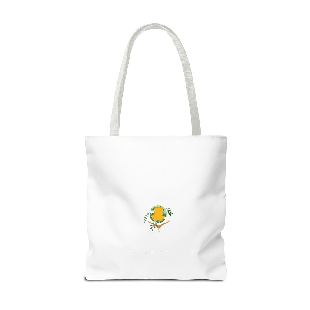 Customizable Text Tote Bag — Personalized All-Over Print Cotton Tote