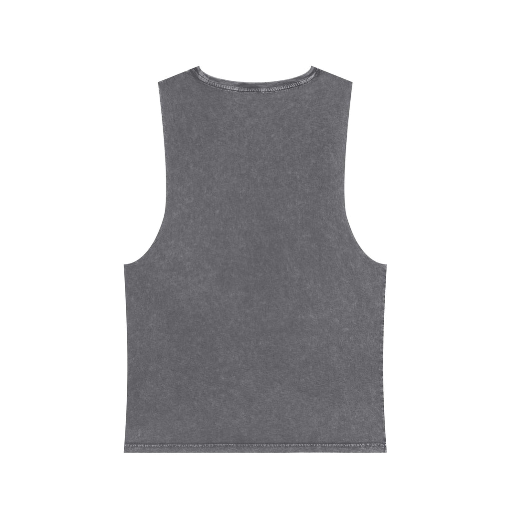 Wholeness Stonewash Tank Top — Vintage Minimalist Wellness Muscle Tee