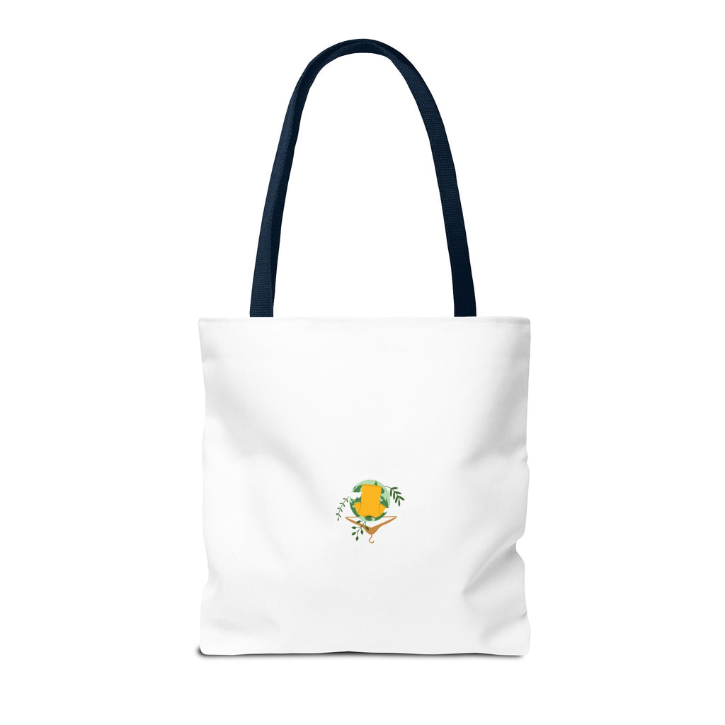 Customizable Text Tote Bag — Personalized All-Over Print Cotton Tote