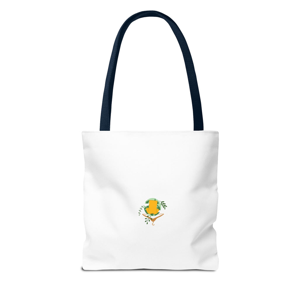 Customizable Text Tote Bag — Personalized All-Over Print Cotton Tote