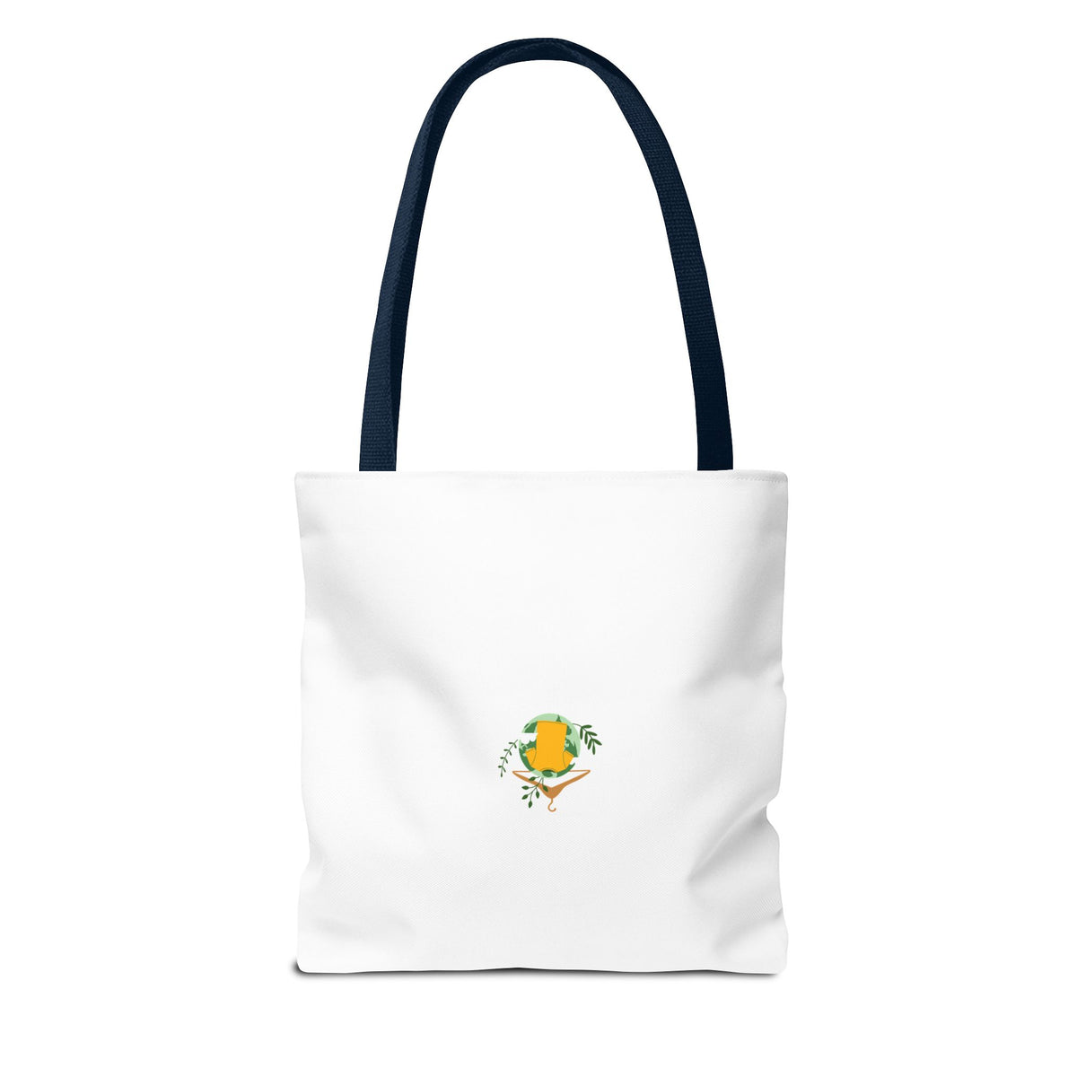 Customizable Text Tote Bag — Personalized All-Over Print Cotton Tote