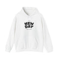 New Day Hoodie — "It’s a New Day" Inspirational White Hooded Sweatshirt (Kopi 2)