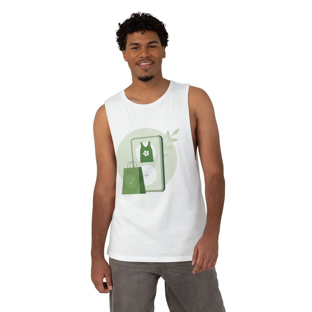 Barnard Tank Top — Green Eco Shopping Graphic