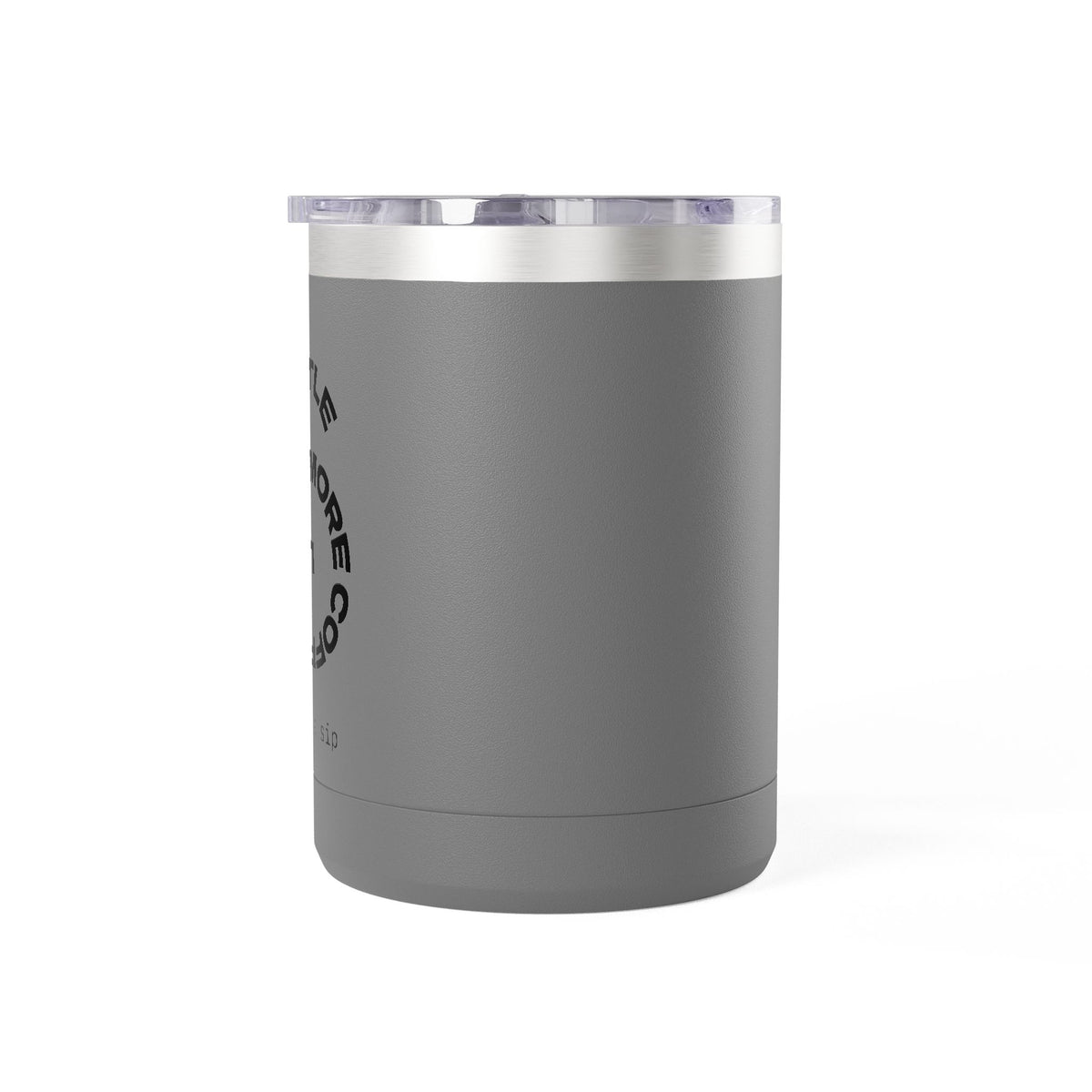 15oz Coffee Tumbler Mug — Minimal White Insulated Travel Cup