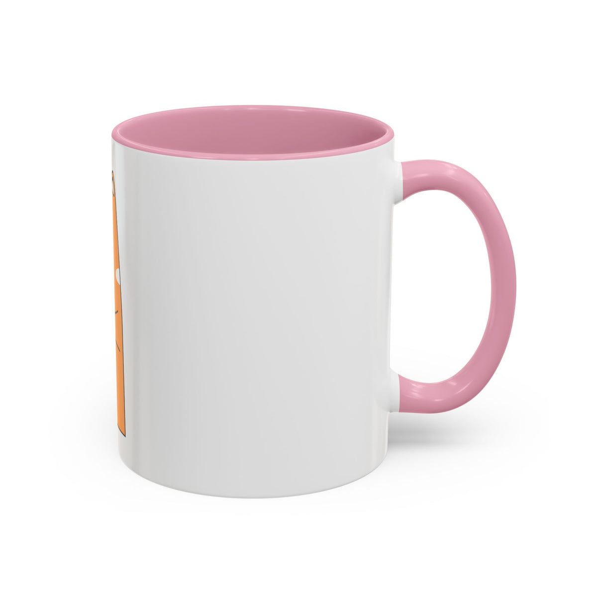 Orange Cat Coffee Mug (11oz/15oz) — Cute Cartoon Cat Holding Coffee, Funny Cat Lover Gift
