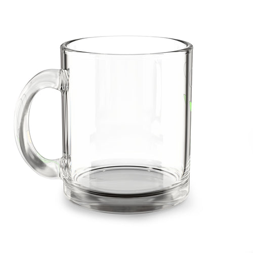 10oz Glass Mug — Cute Daisy Floral Coffee Cup
