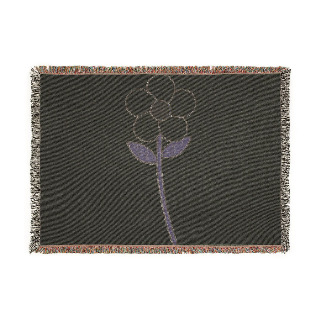 Daisy Woven Blanket — Cozy Floral Throw for Living Room & Nursery