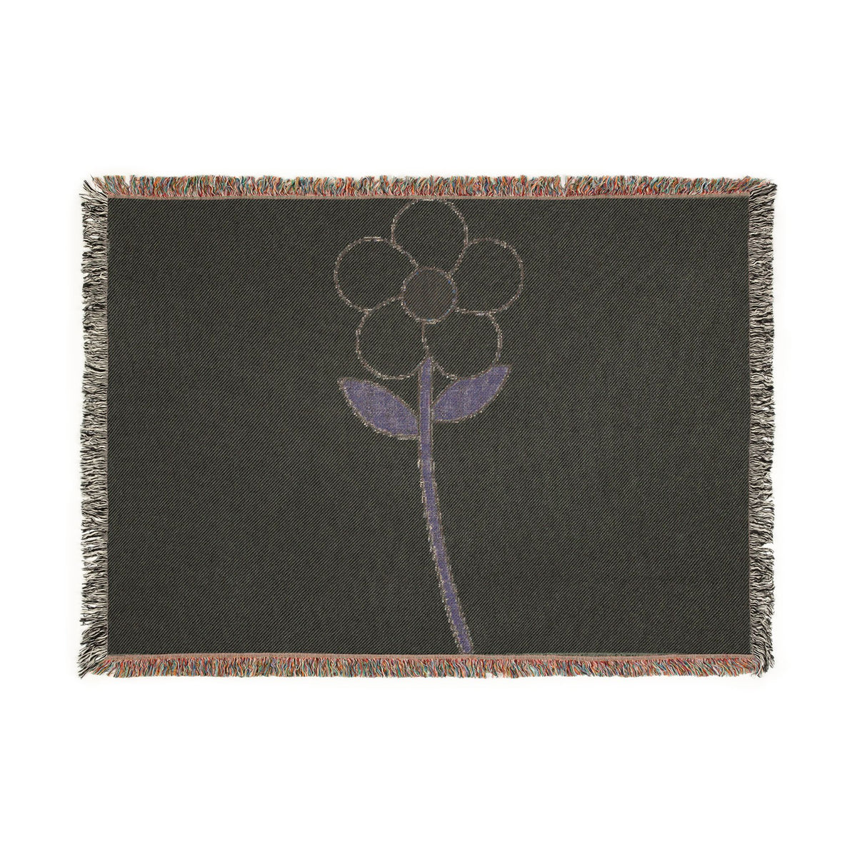 Daisy Woven Blanket — Cozy Floral Throw for Living Room & Nursery