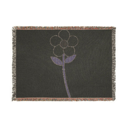 Daisy Woven Blanket — Cozy Floral Throw for Living Room & Nursery