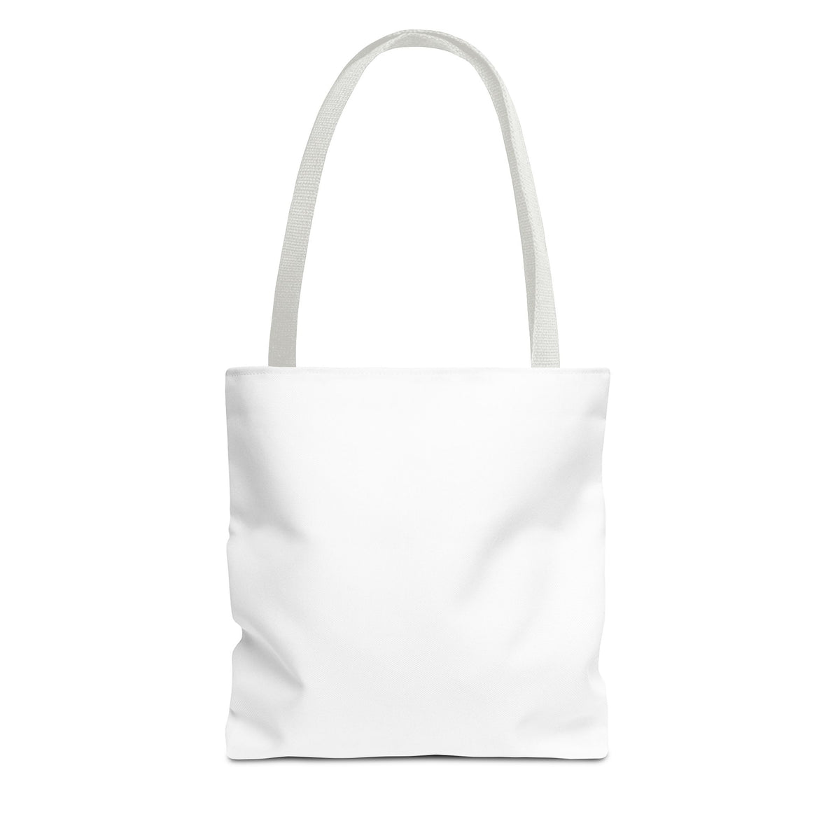 Customizable Text Tote Bag — Personalized All-Over Print Cotton Tote