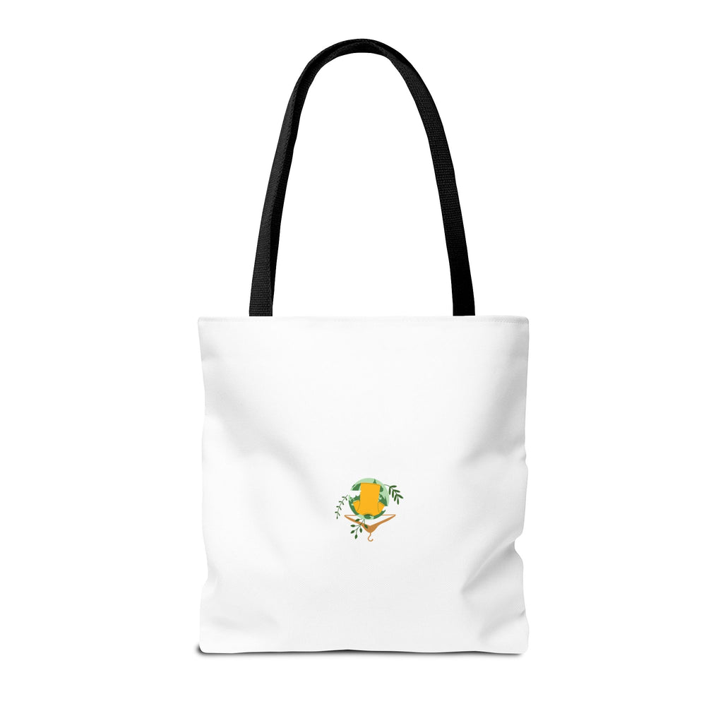 Customizable Text Tote Bag — Personalized All-Over Print Cotton Tote