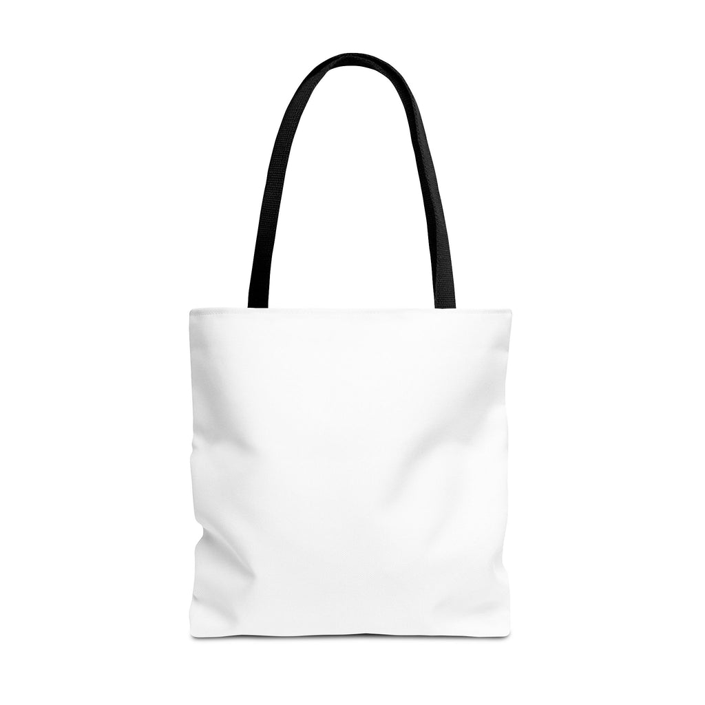 Customizable Text Tote Bag — Personalized All-Over Print Cotton Tote